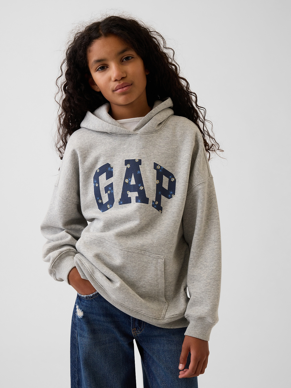 Kids VintageSoft Oversized Logo Hoodie | Gap