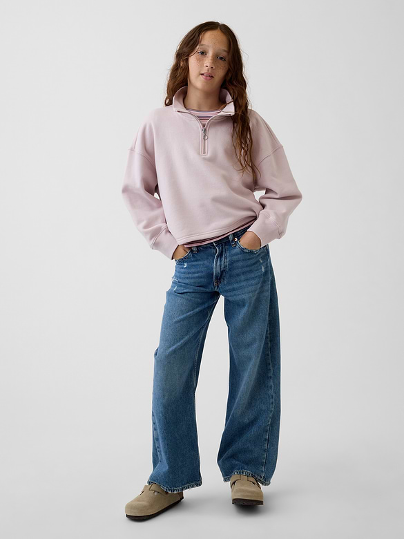Kids VintageSoft Oversized Quarter-Zip Pullover