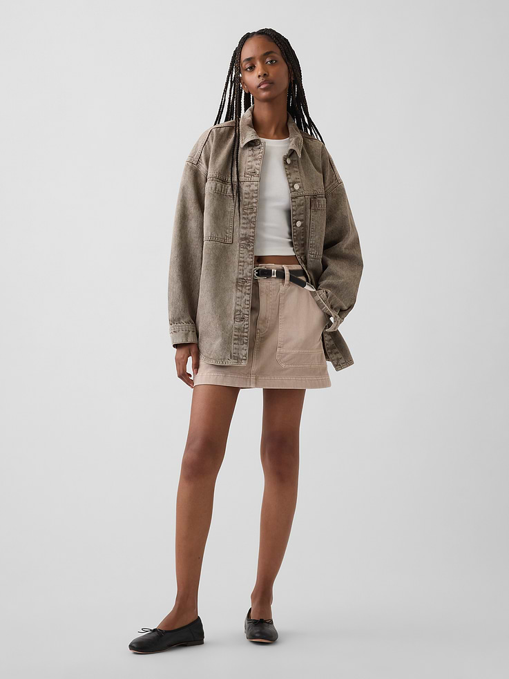 Image number 1 showing, High Rise Mini Utility Skort