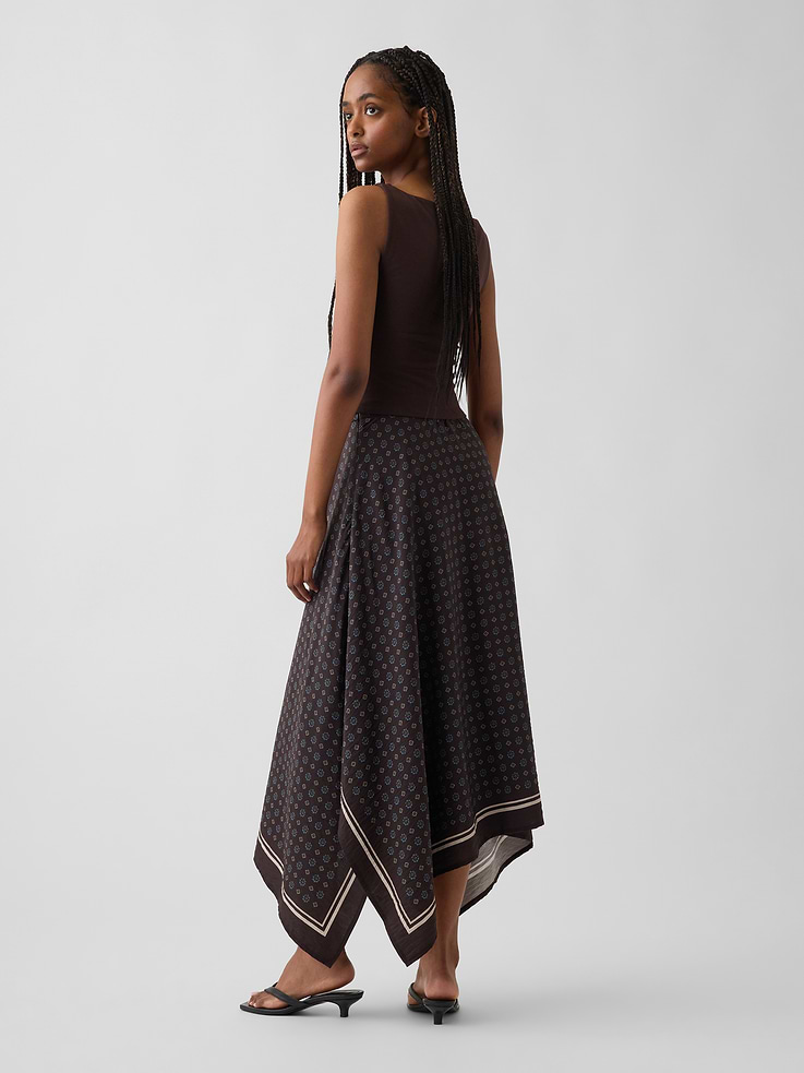 Image 2 of 6, Handkerchief Maxi Skirt