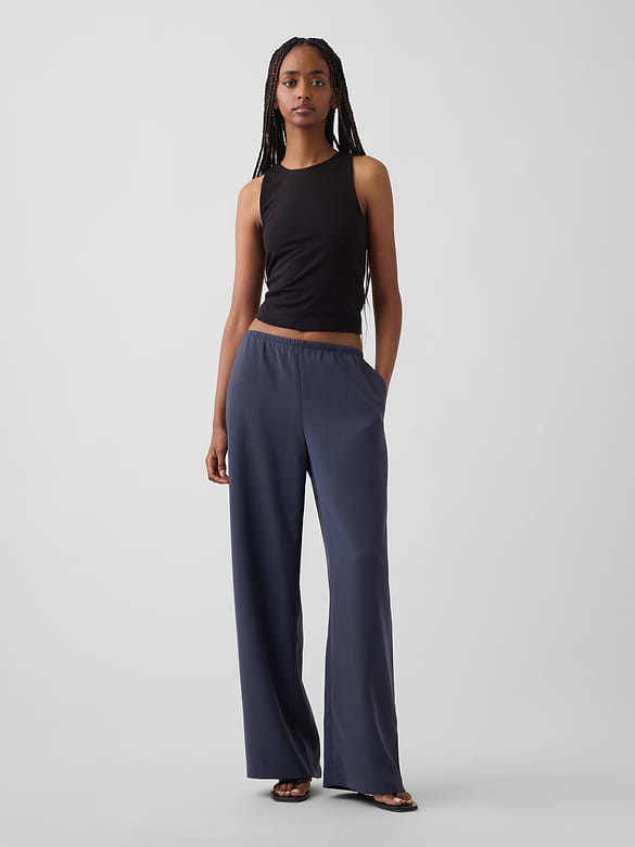 Easy Wide-Leg Pants