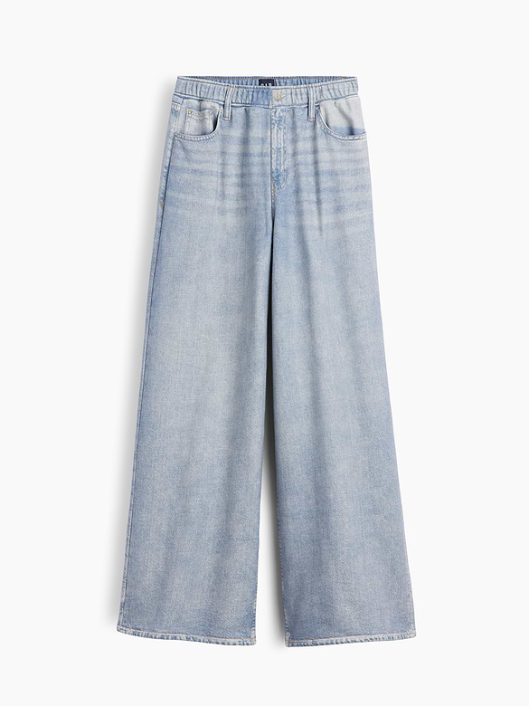 Printed Baggy Sweatpant Jeans