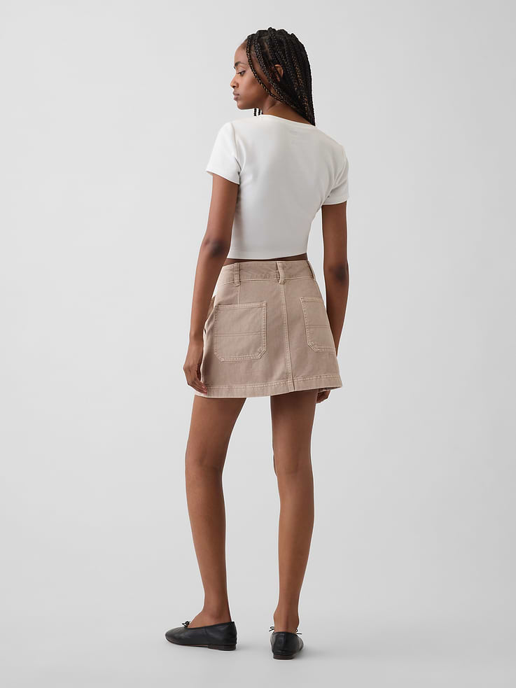 Image number 2 showing, High Rise Mini Utility Skort