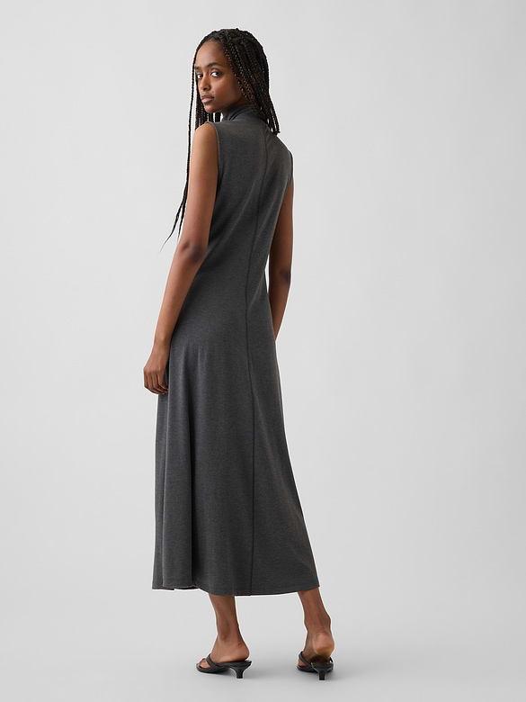 Mockneck Maxi Dress