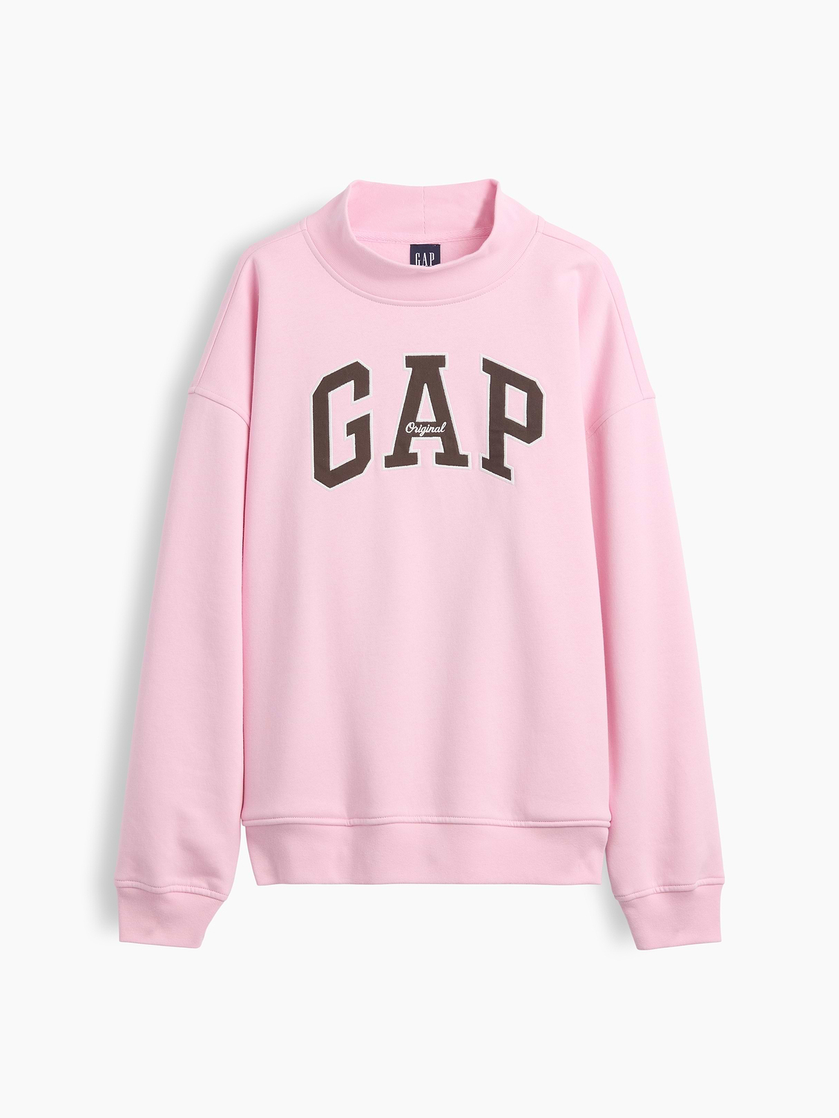 VintageSoft Oversized Mockneck Logo Sweatshirt | Gap