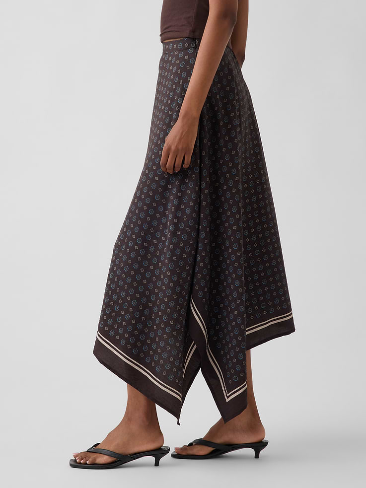 Image 3 of 6, Handkerchief Maxi Skirt
