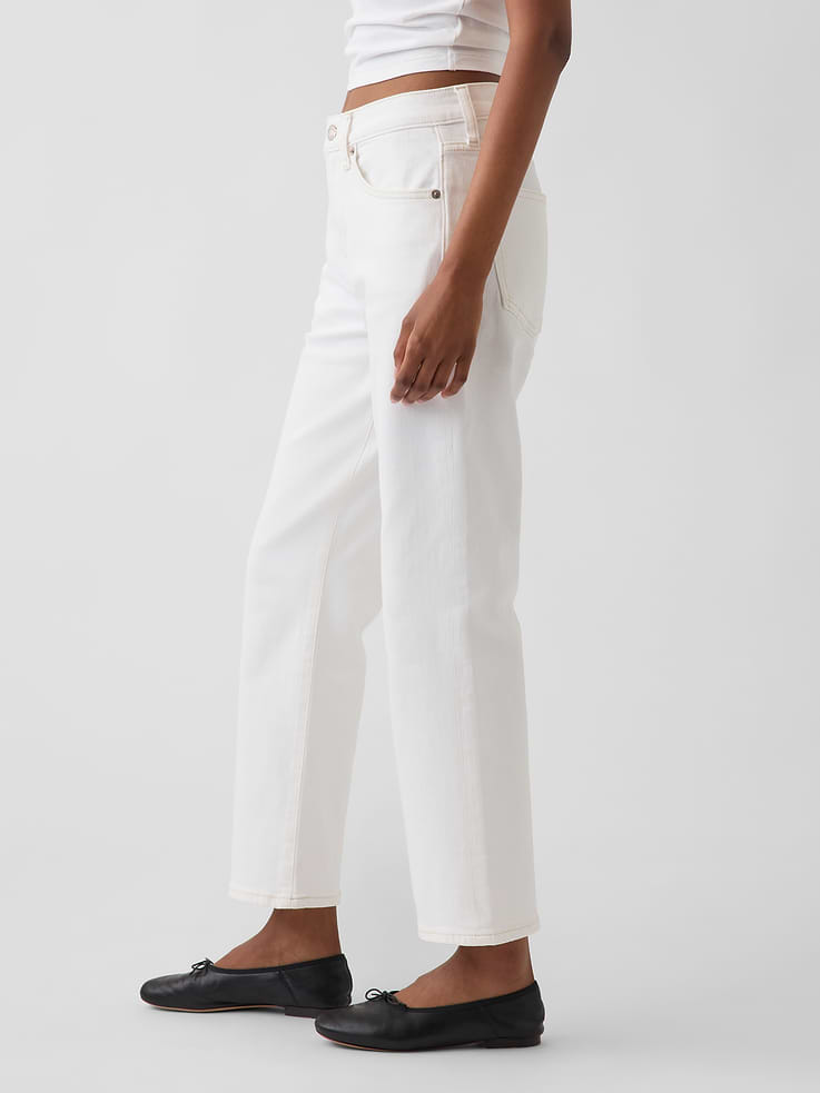 Image number 3 showing, Mid Rise Flare Crop Jeans