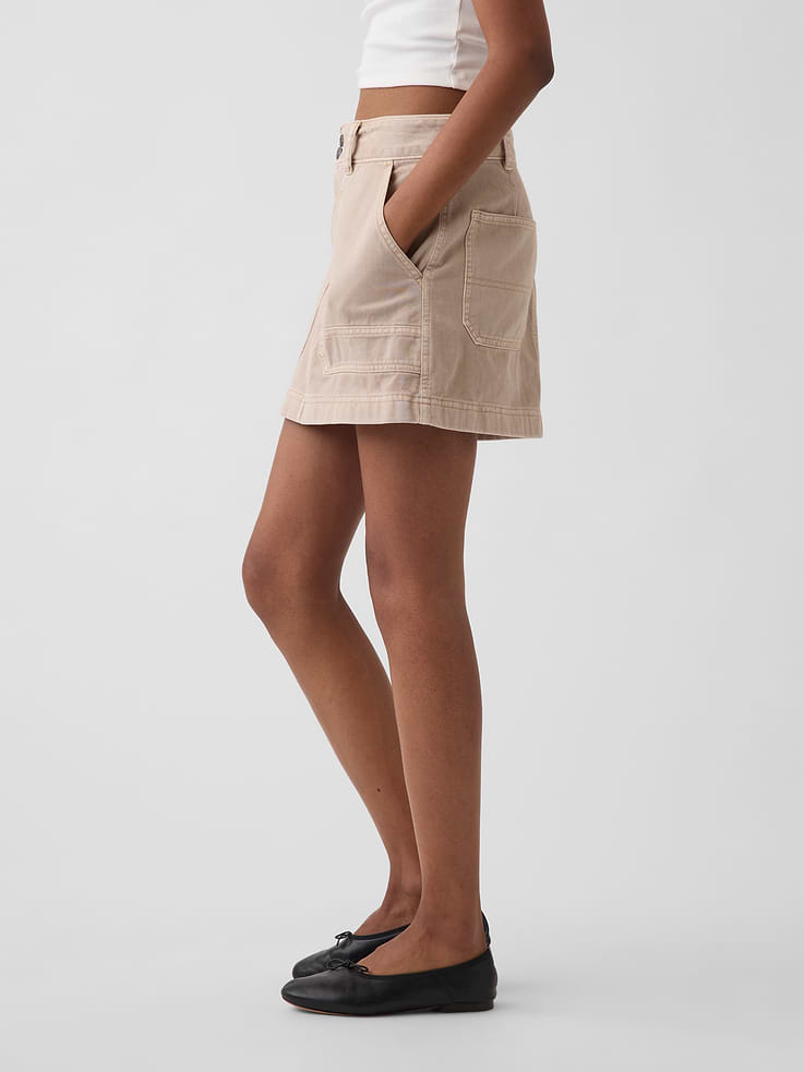 Image number 3 showing, High Rise Mini Utility Skort