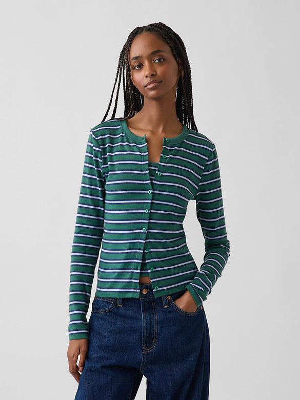 Modern Crewneck Cardigan