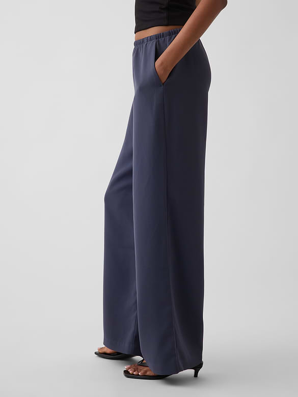 Easy Wide-Leg Pants