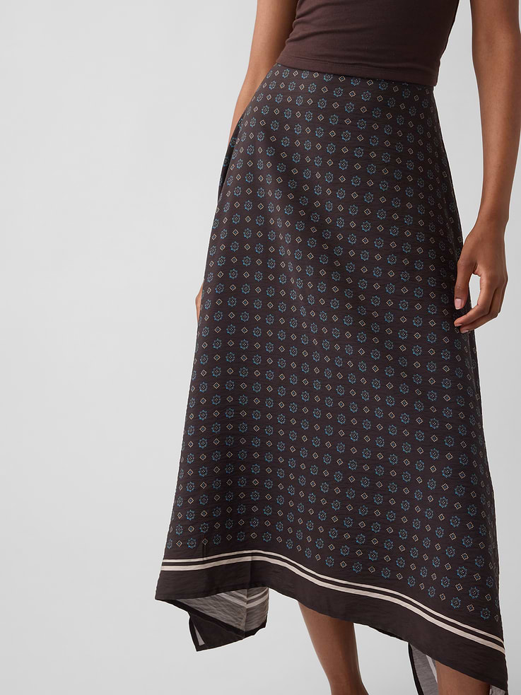 Image 5 of 6, Handkerchief Maxi Skirt