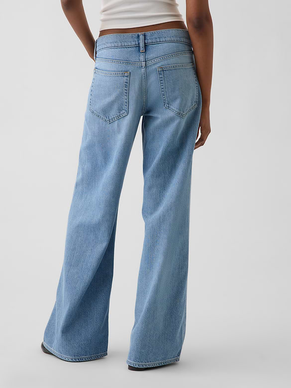 Low Rise UltraSoft Stride Wide-Leg Jeans