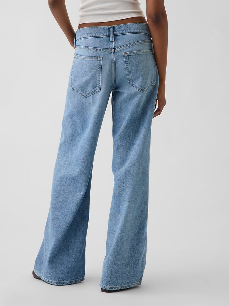 Image number 4 showing, Low Rise UltraSoft Stride Wide-Leg Jeans