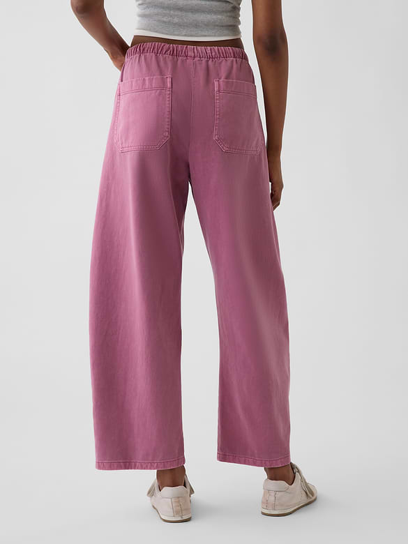 Easy Double-Knee Barrel Pants