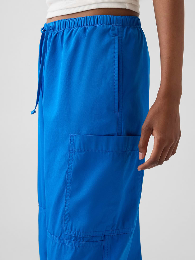 Image number 5 showing, Mid Rise Twill Easy Barrel Utility Pants