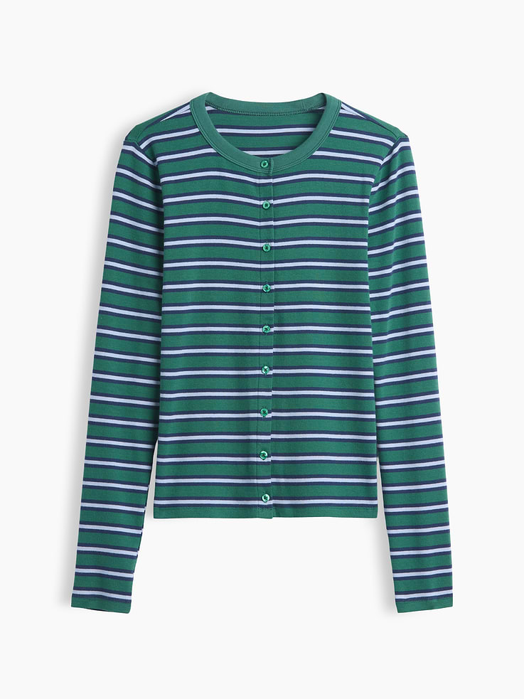 Image 5 of 5, Modern Crewneck Cardigan