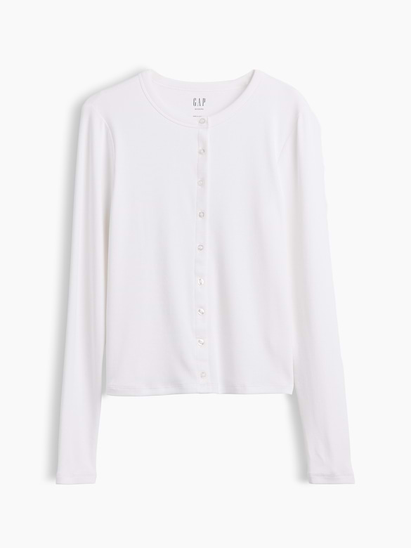 Modern Crewneck Cardigan