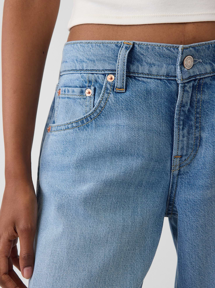 Image number 5 showing, Low Rise UltraSoft Stride Wide-Leg Jeans