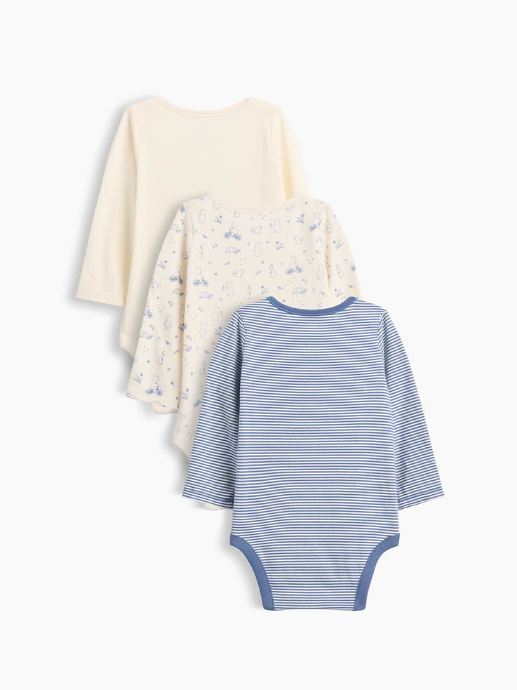 Image number 2 showing, Baby First Favorites Organic Cotton Brannan Bear Bodysuit (3-Pack)