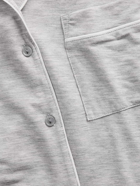 SoftMade Modal Crop PJ Top
