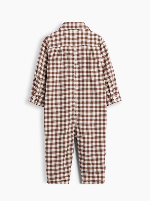 Baby Gingham Flannel One-Piece