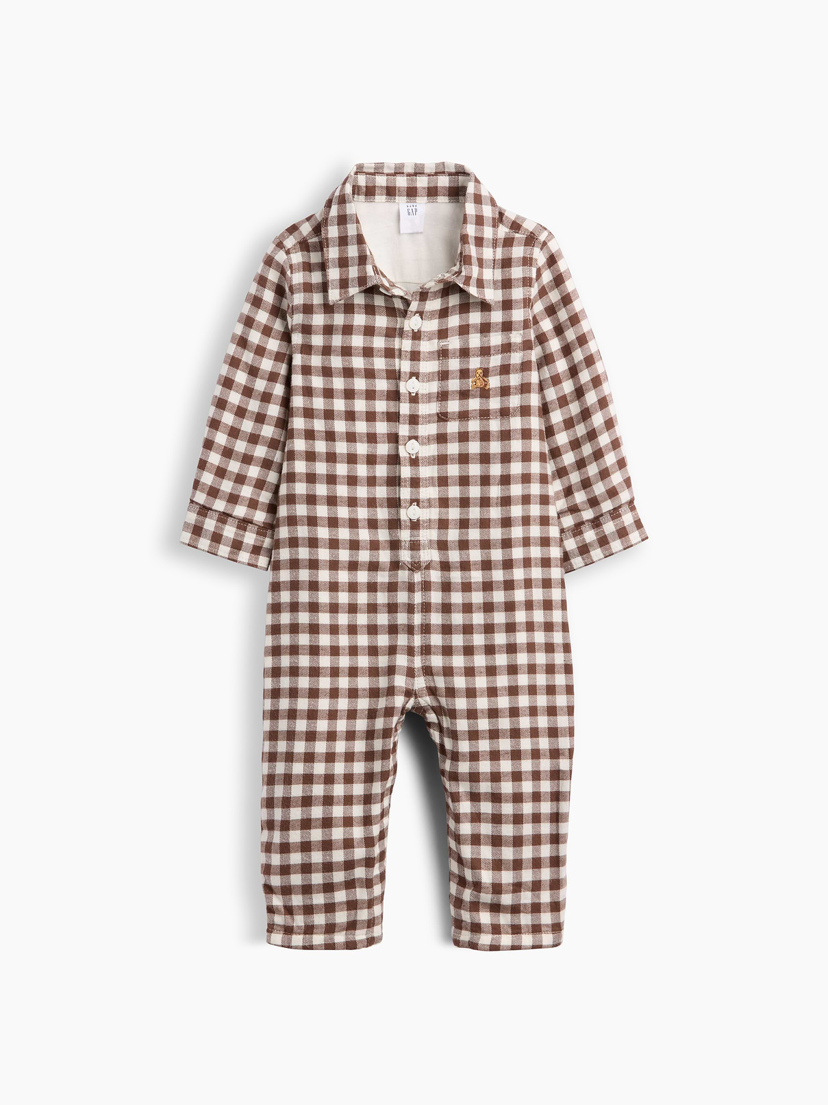 Baby Gingham Flannel One-Piece