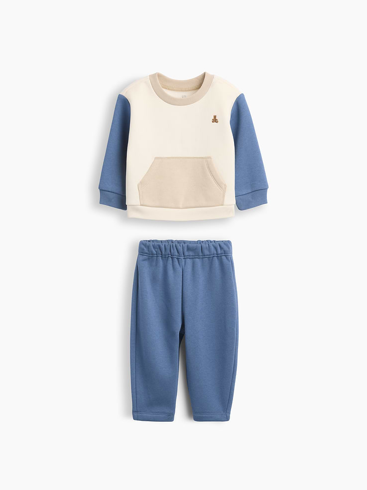 Image number 1 showing, Baby VintageSoft Colorblock Sweat Set
