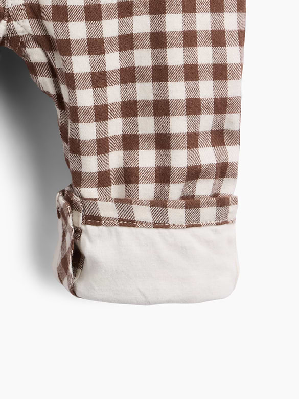 Baby Gingham Flannel One-Piece