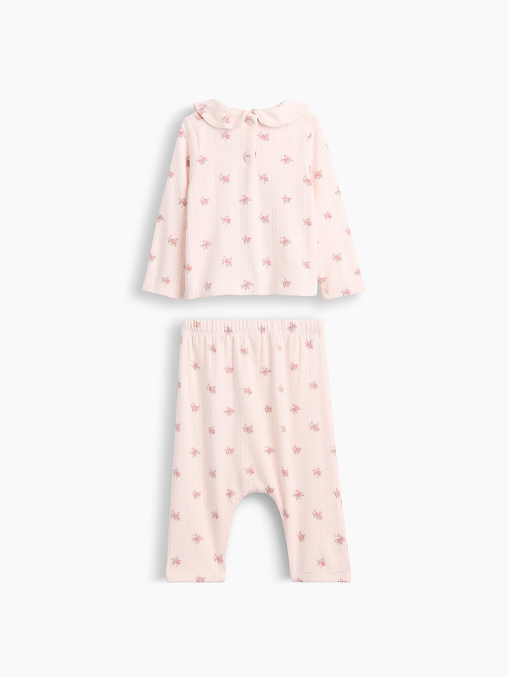 Image number 2 showing, Baby Softspun Pointelle Outfit Set