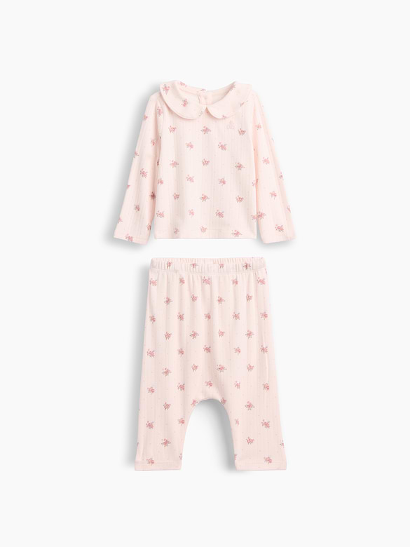 Baby Softspun Pointelle Outfit Set