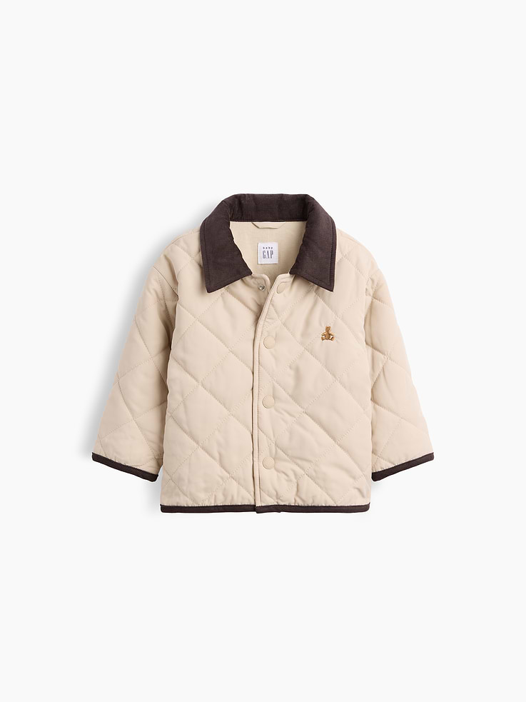 Image number 1 showing, Baby Quilted Barn Jacket