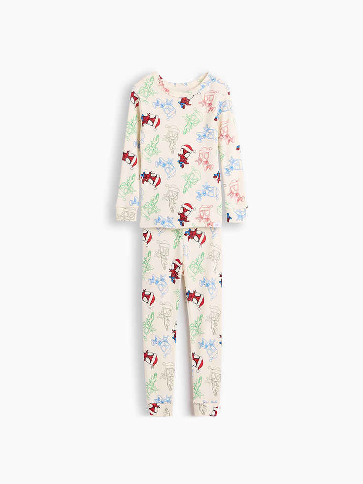 Image number 1 showing, Baby & Toddler Marvel Organic Brushed Cotton PJ Set