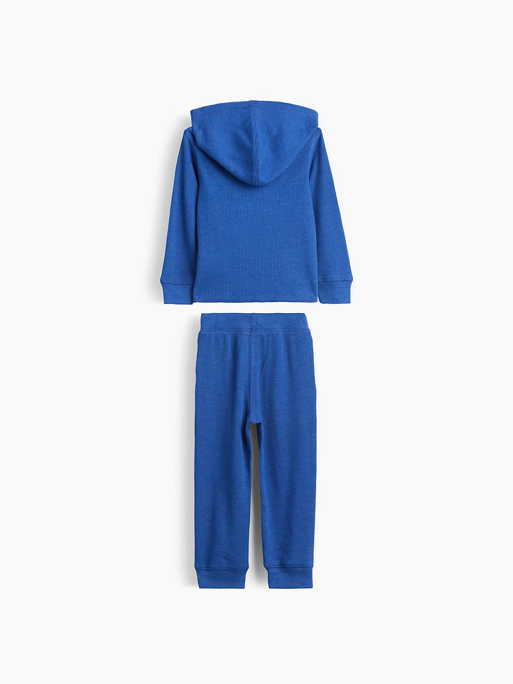 Image number 2 showing, Baby & Toddler Thermal Hoodie Outfit Set