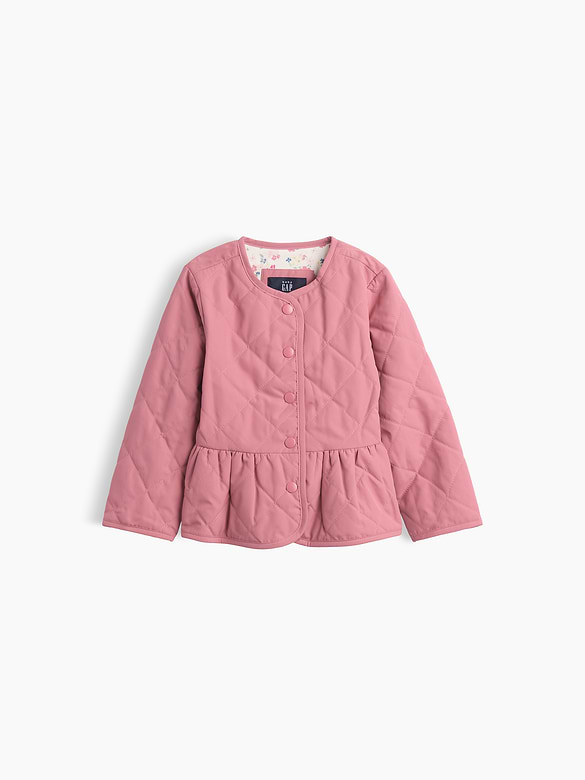 Baby & Toddler Quilted Peplum Jacket