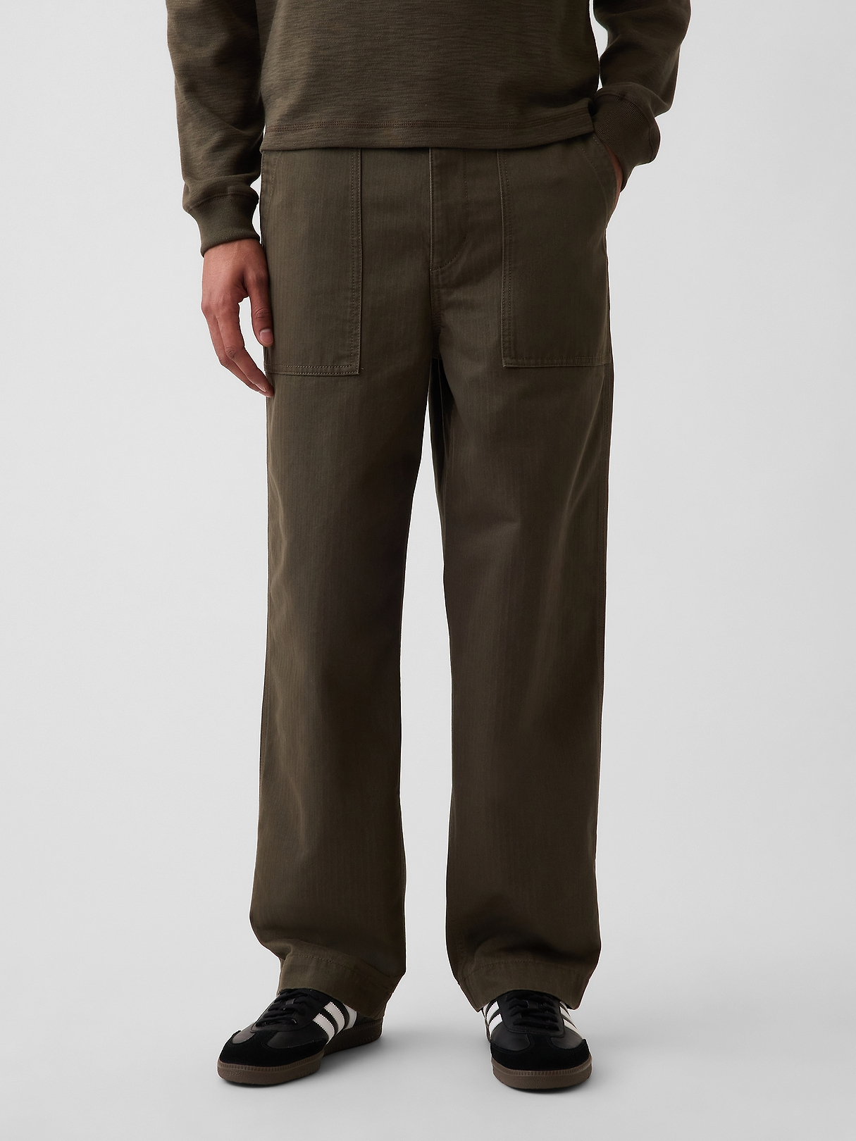 Herringbone '90s Loose Pants | Gap