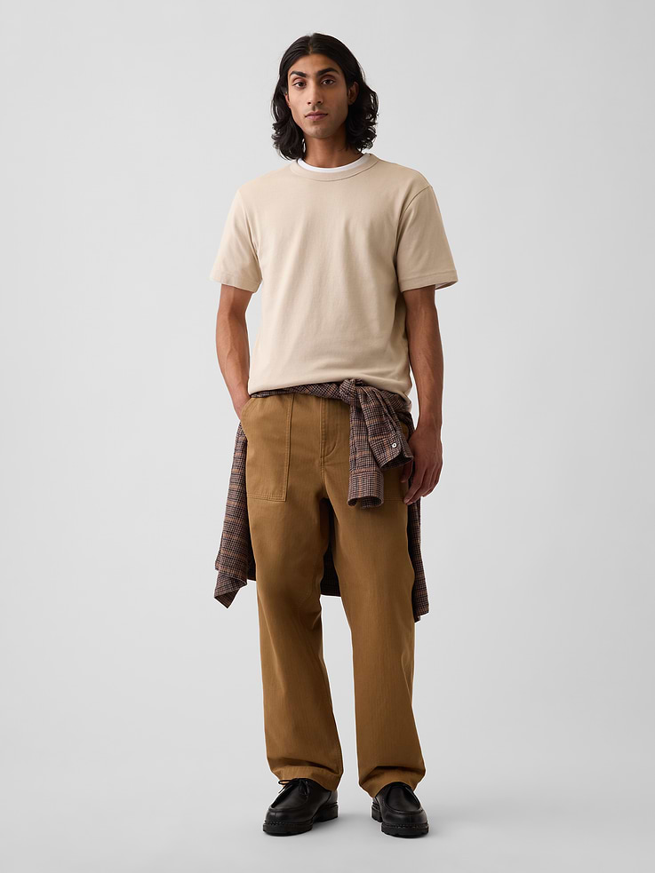 Image number 5 showing, Herringbone '90s Loose Pants