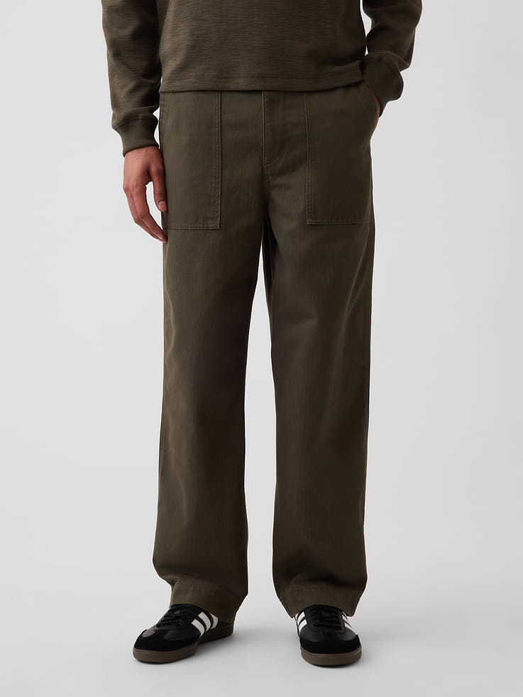 Image number 2 showing, Herringbone '90s Loose Pants