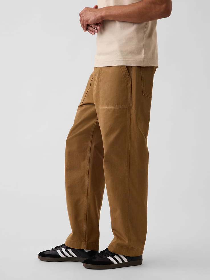 Image number 3 showing, Herringbone '90s Loose Pants