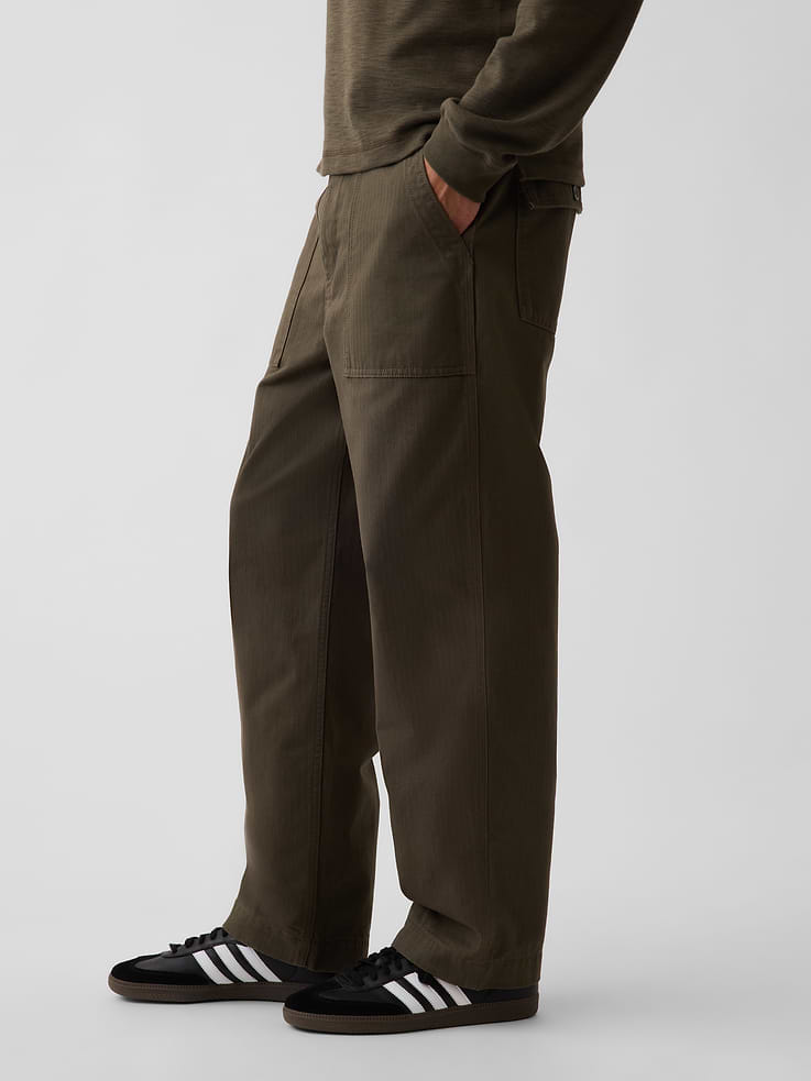 Image number 3 showing, Herringbone '90s Loose Pants