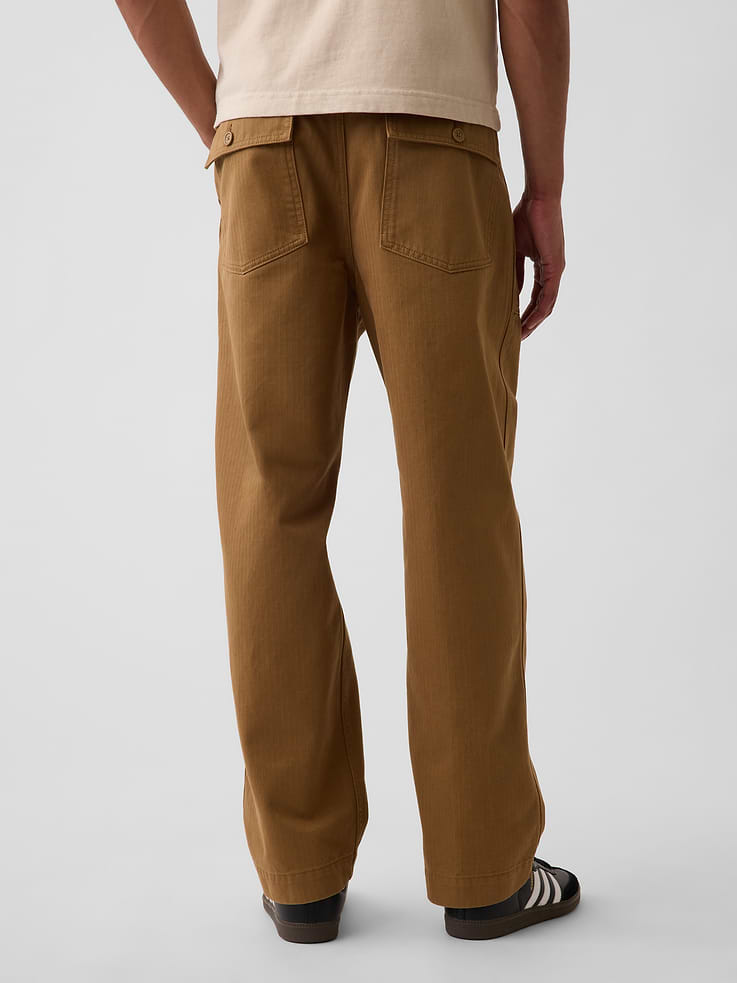 Image number 4 showing, Herringbone '90s Loose Pants