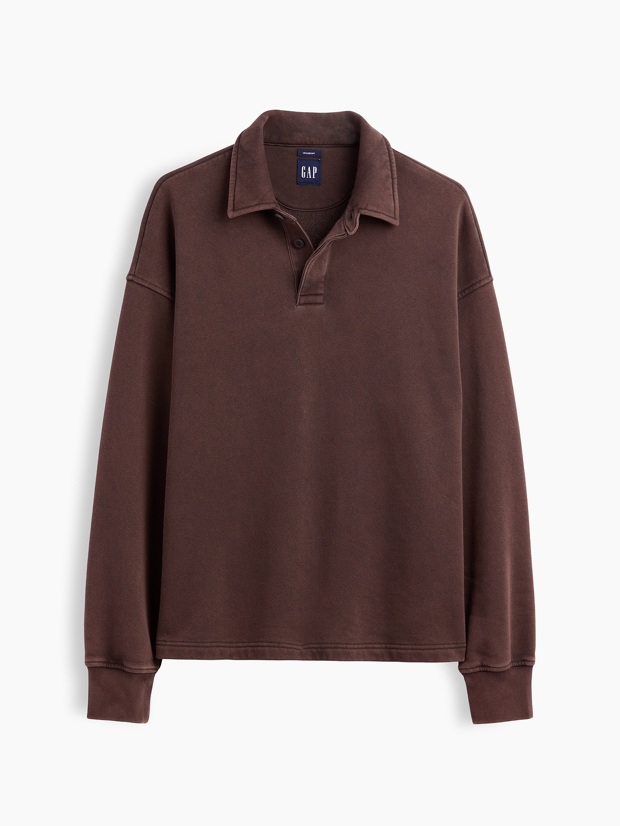 VintageSoft Oversized Polo Sweatshirt | Gap