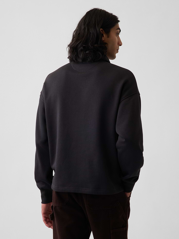 Image number 3 showing, VintageSoft Oversized Polo Sweatshirt