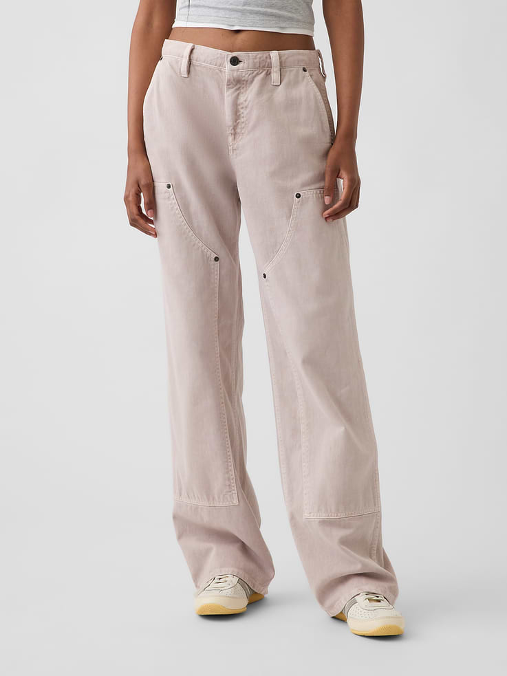 Image number 2 showing, Low Rise '90s Loose Double-Knee Carpenter Pants