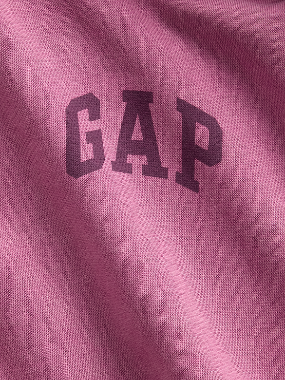 VintageSoft Crop Logo Hoodie