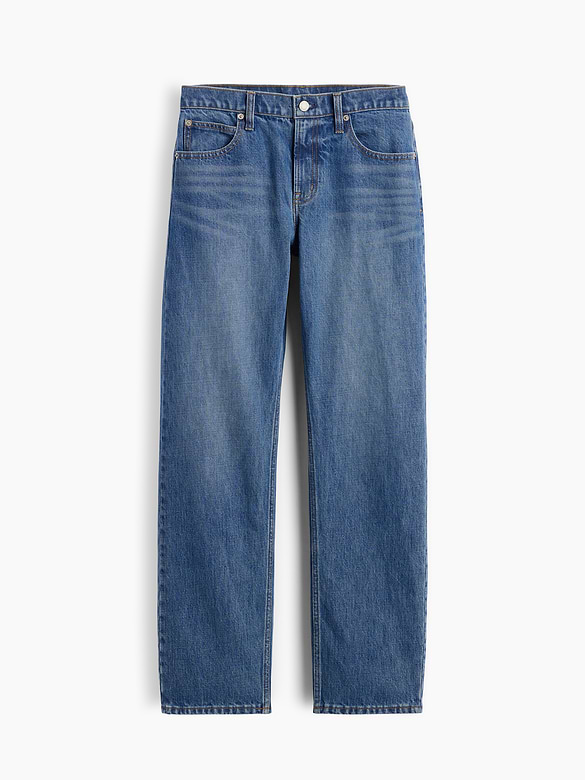 Mid Rise Straight Taper Jeans
