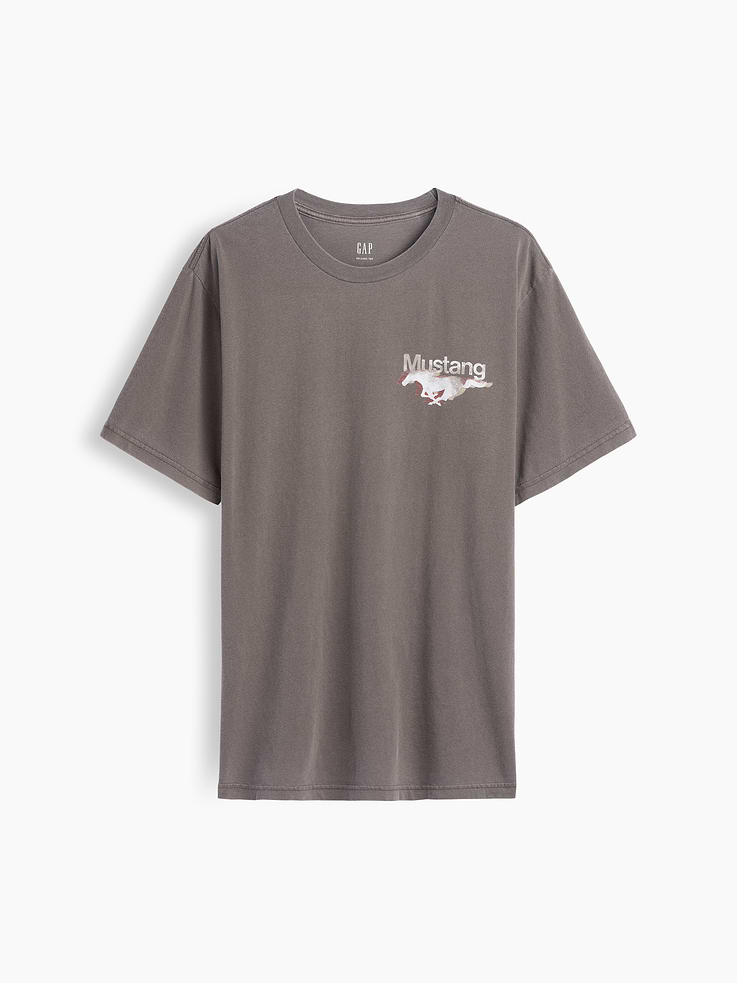 Image number 7 showing, Ford Mustang Heavyweight Crop Graphic T-Shirt