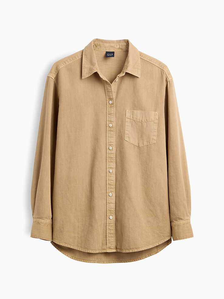 L'image numéro 5 présente Chemise ample en denim