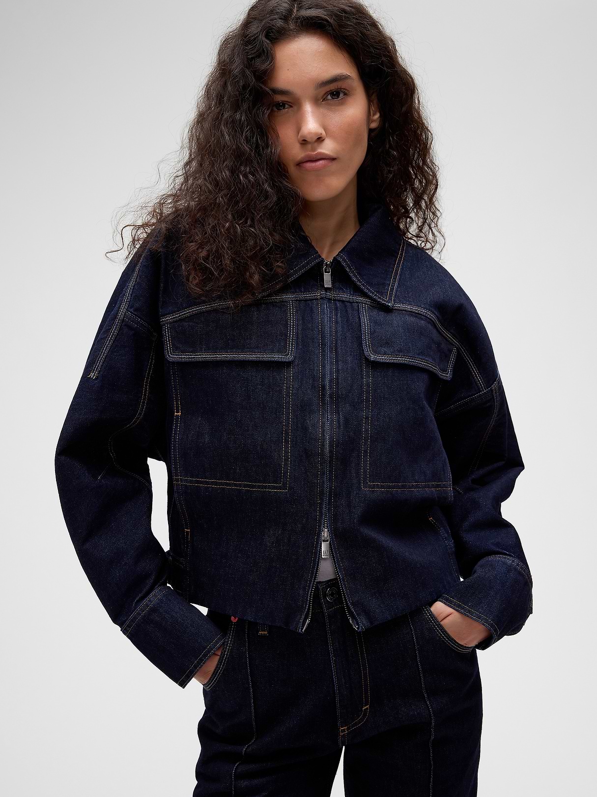 GapStudio Double-Pocket Denim Jacket | Gap
