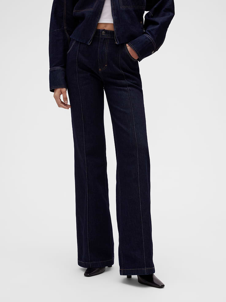 Image number 2 showing, GapStudio High Rise Pintuck Jeans