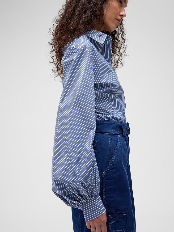 Image number 4 showing, GapStudio Poplin Fitted Shirt